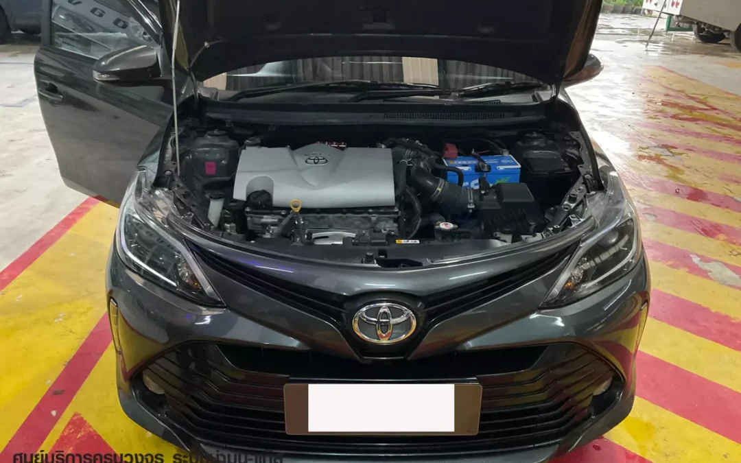 Toyota Vios ติดแก๊ส AEB โดนัท 49ลิตร